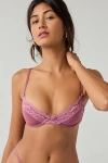 Out From Under Jazz Club Lace Trim Push-up Bra In Pink, Women's At Urban Outfitters
