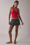 Out From Under Je T'aime Cropped Halter Top In Red, Women's At Urban Outfitters