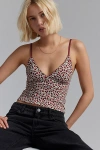 Out From Under Je T'aime Printed Cami In Roses, Women's At Urban Outfitters
