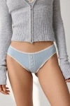 Out From Under Josie Waffle Knit Henley Bikini Undie In Green Blue, Women's At Urban Outfitters