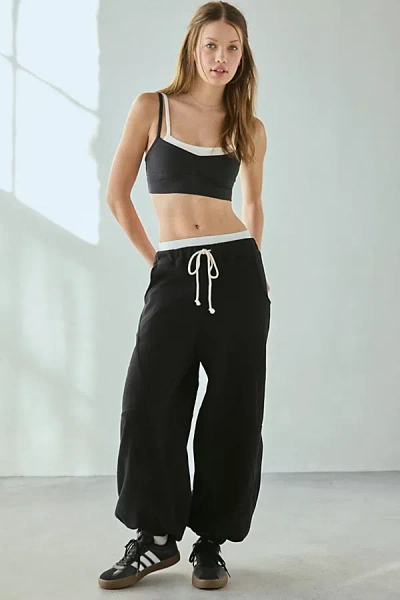 Out From Under Kai Extreme Barrel Joggers Pant In Jet Black, Women's At Urban Outfitters