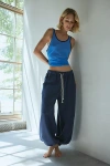 Out From Under Kai Extreme Barrel Joggers Pant In Navy, Women's At Urban Outfitters