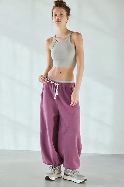 Out From Under Kai Extreme Barrel Joggers Pant In Plum, Women's At Urban Outfitters