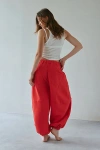 Out From Under Kai Extreme Barrel Joggers Pant In Red, Women's At Urban Outfitters