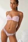 Out From Under Karlie Lace Demi Bra In Lilac, Women's At Urban Outfitters In Purple