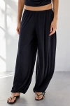 Out From Under Kiera Jersey Knit Straight Leg Sleep Joggers Pant In Black, Women's At Urban Outfitters In Black