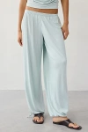 Out From Under Kiera Jersey Knit Straight Leg Sleep Joggers Pant In Mint, Women's At Urban Outfitters In Blue