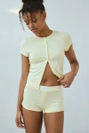 Out From Under Kiera Modern Sleep Micro Sleep Shortie In Honey, Women's At Urban Outfitters