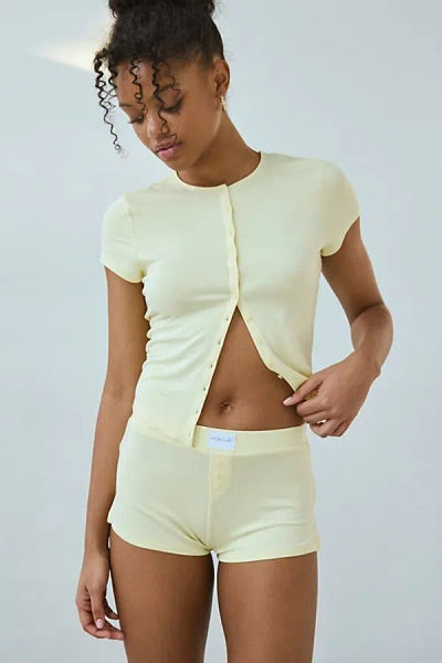 Out From Under Kiera Modern Sleep Micro Sleep Shortie In Honey, Women's At Urban Outfitters