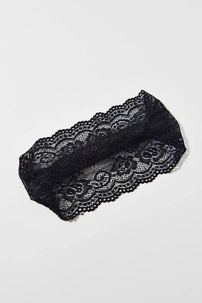 Out From Under Lace Headband In Black, Women's At Urban Outfitters