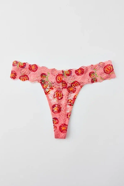 Out From Under Lace Low-rise Thong In Dark Red, Women's At Urban Outfitters
