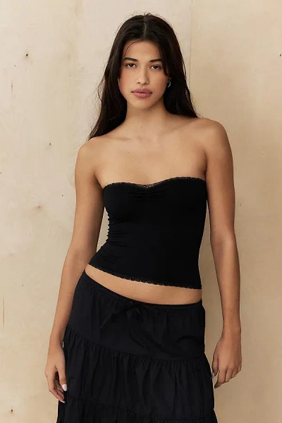 Out From Under Lace Seamless Bandeau Top In Black, Women's At Urban Outfitters