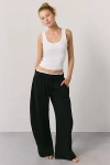 Out From Under Lazy Day Baggy Barrel Sweatpant In Black, Women's At Urban Outfitters