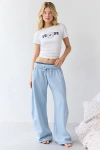 Out From Under Lazy Day Baggy Barrel Sweatpant In Sky, Women's At Urban Outfitters In Blue
