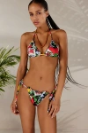 Out From Under Leigh Ruffle String Bikini Bottom In Floral, Women's At Urban Outfitters