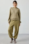 Out From Under Let's Dip French Terry Cropped Hoodie Sweatshirt In Taupe, Women's At Urban Outfitters In Animal Print
