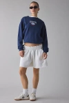 Out From Under Let's Get It Cotton-blend Knit Sweat Short In White, Women's At Urban Outfitters