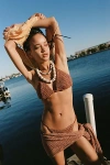 Out From Under Life's A Beach Crochet Bikini Top In Brown, Women's At Urban Outfitters