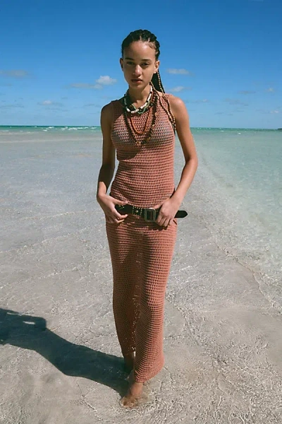 Out From Under Life's A Beach Maxi Dress Cover-up In Brown, Women's At Urban Outfitters