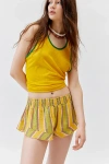 Out From Under Lilly Beach Micro Short In Yellow, Women's At Urban Outfitters In Orange