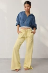 Out From Under Lived In Flare Sweatpant In Light Yellow, Women's At Urban Outfitters