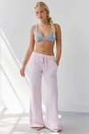 Out From Under Lived In Flare Sweatpant In Lilac, Women's At Urban Outfitters