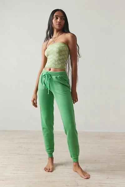 Out From Under Lived In Skinny Jogger Pant In Bright Green, Women's At Urban Outfitters