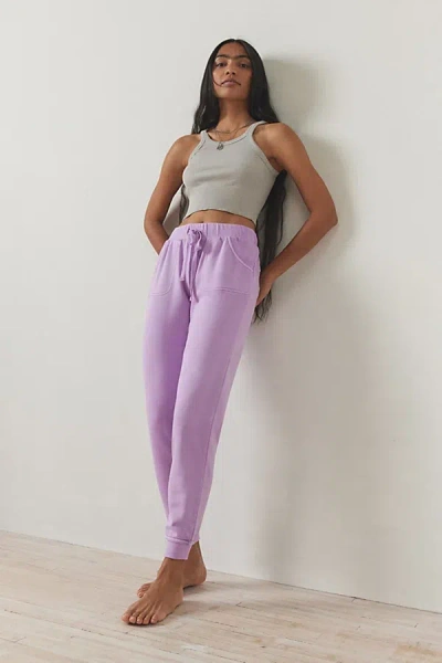 Out From Under Lived In Skinny Jogger Pant In Violet, Women's At Urban Outfitters