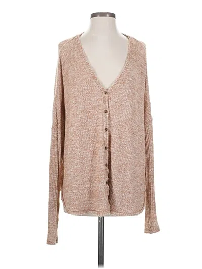 Pre-owned Out From Under Long Sleeve Blouse In Brown