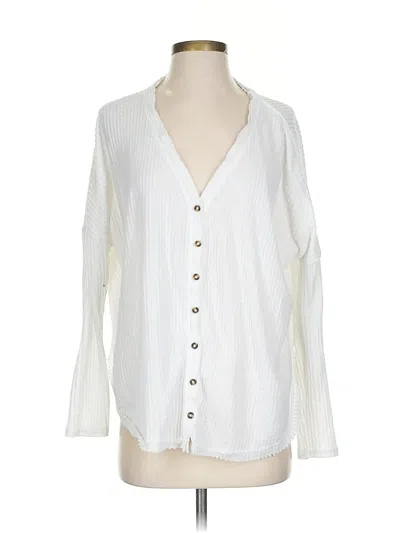 Pre-owned Out From Under Long Sleeve Blouse In White