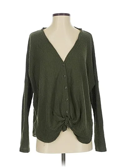 Pre-owned Out From Under Long Sleeve T-shirt In Green