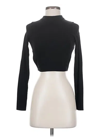 Pre-owned Out From Under Long Sleeve Top Black Turtleneck Tops