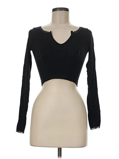 Pre-owned Out From Under Long Sleeve T-shirt In Black