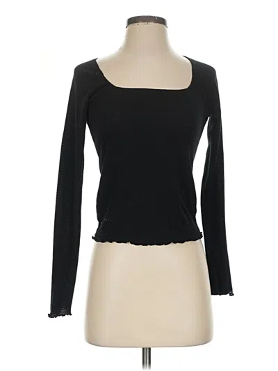 Pre-owned Out From Under Long Sleeve T-shirt In Black