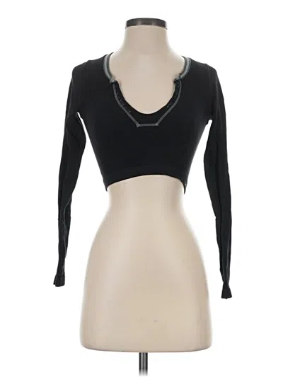 Pre-owned Out From Under Long Sleeve T-shirt In Black