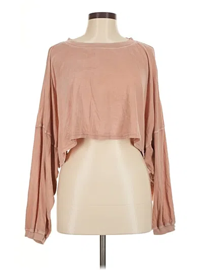 Pre-owned Out From Under Long Sleeve T-shirt In Brown