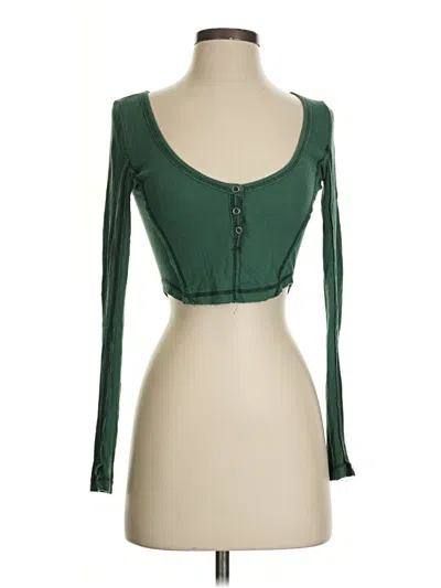 Pre-owned Out From Under Long Sleeve T-shirt In Green