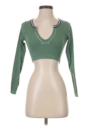 Pre-owned Out From Under Long Sleeve T-shirt In Green