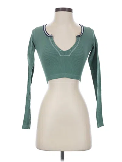 Pre-owned Out From Under Long Sleeve T-shirt In Green