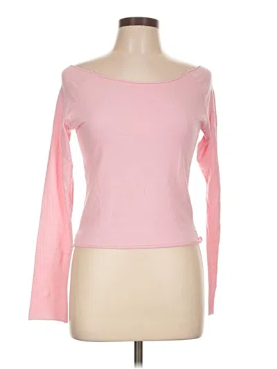 Pre-owned Out From Under Long Sleeve T-shirt In Pink