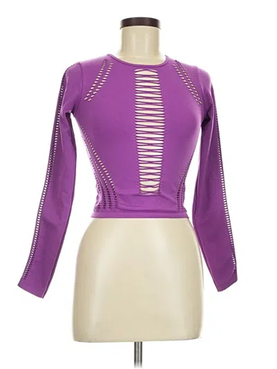 Pre-owned Out From Under Long Sleeve T-shirt In Purple