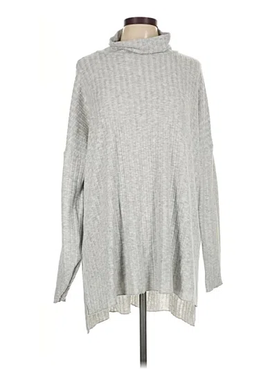 Pre-owned Out From Under Long Sleeve Turtleneck In Gray