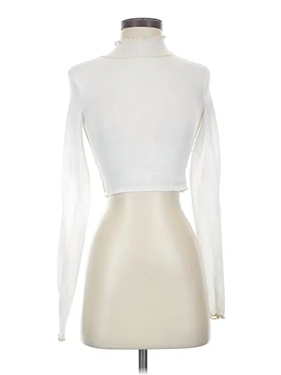 Pre-owned Out From Under Long Sleeve Turtleneck In Ivory