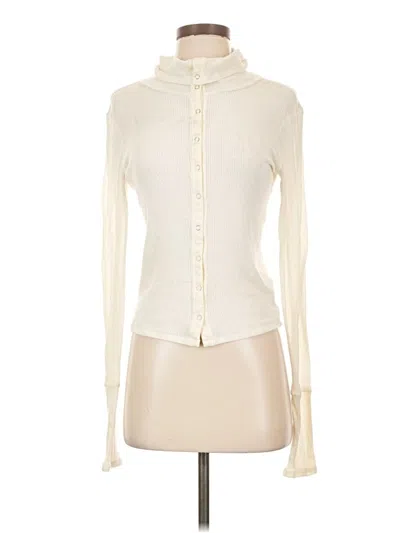 Pre-owned Out From Under Long Sleeve Turtleneck In Ivory