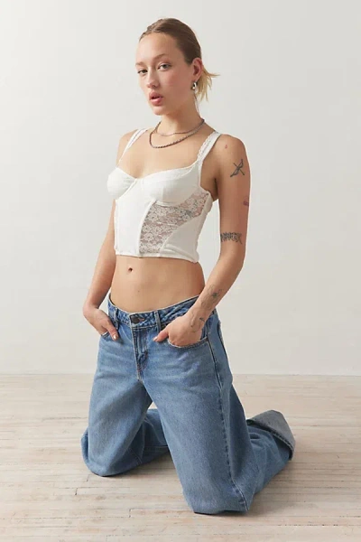 Out From Under Love Bug Corset Top In White, Women's At Urban Outfitters