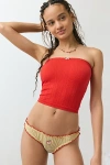 Out From Under Mesh Cheeky Undie In Apple, Women's At Urban Outfitters In Red
