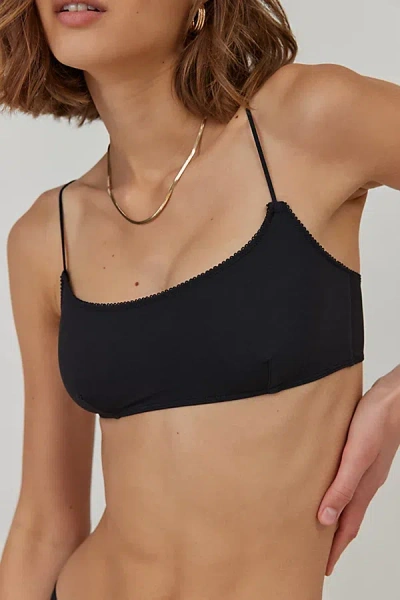 Out From Under Mesh Scoop Bralette In Black, Women's At Urban Outfitters