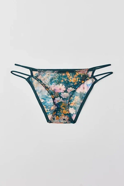 Out From Under Mesh Strappy Cheeky Undie In Floral, Women's At Urban Outfitters