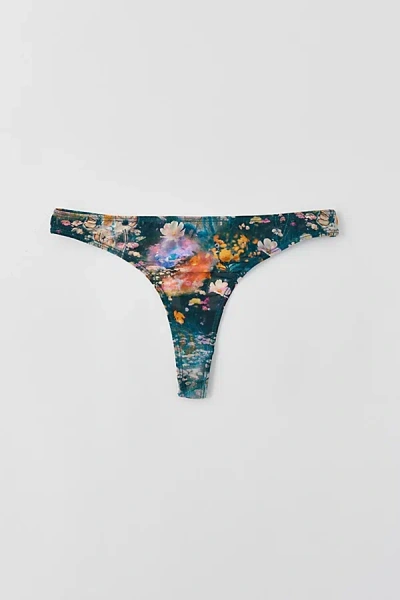 Out From Under Mesh Thong In Floral, Women's At Urban Outfitters