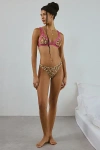 Out From Under Mesh Thong In Leopard Print, Women's At Urban Outfitters